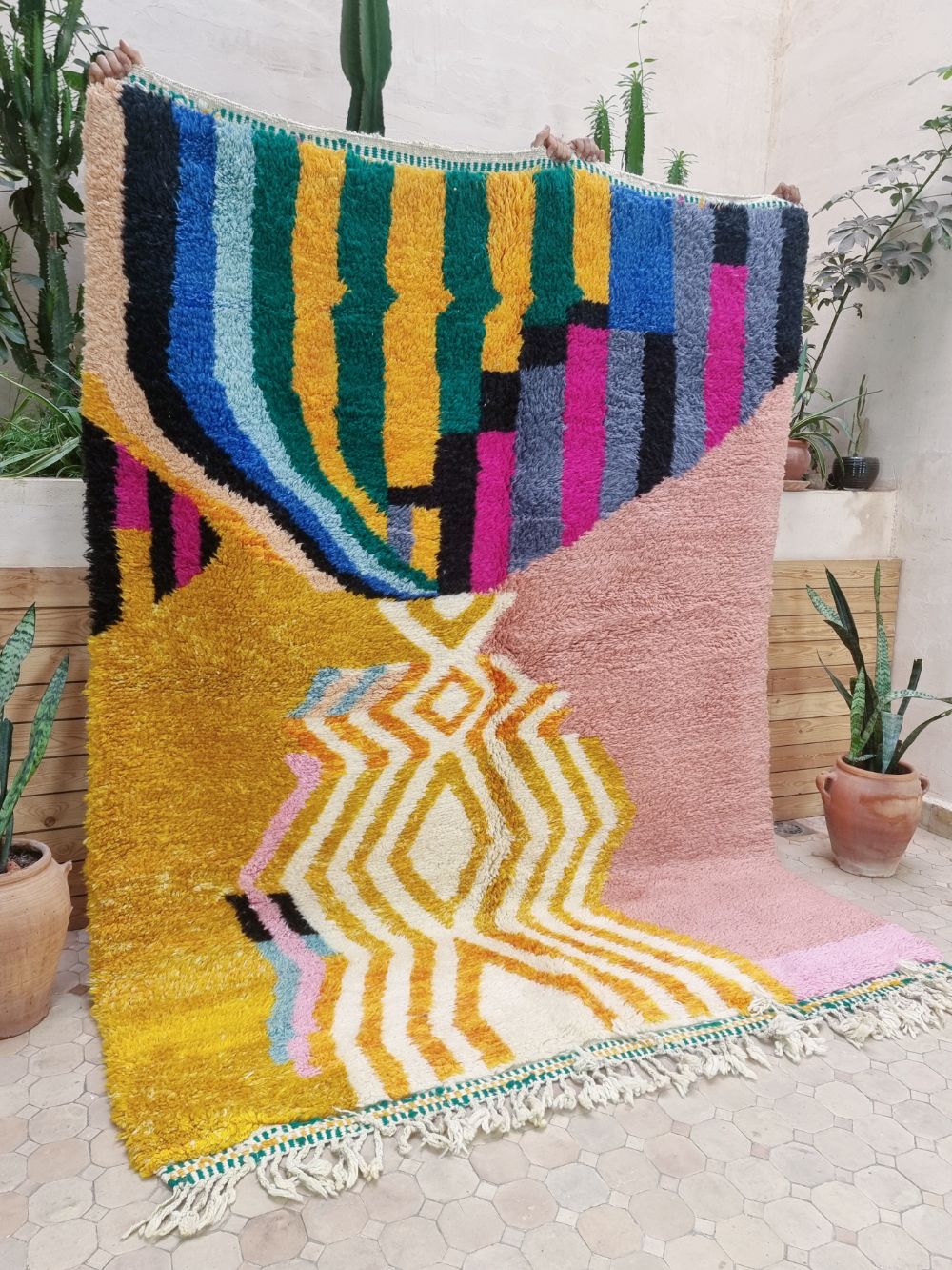 Marokkolainen Aurinko-matto 245x190cm