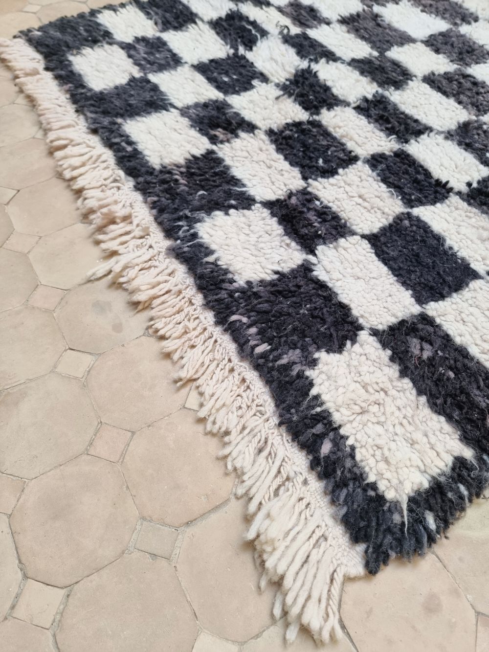 Marokkolainen ruudullinen matto 170x100cm