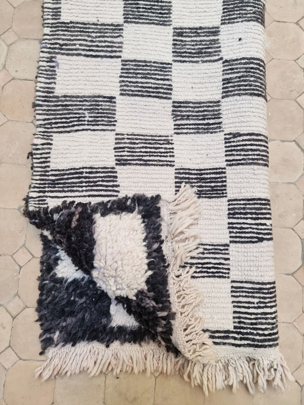 Marokkolainen ruudullinen matto 170x100cm