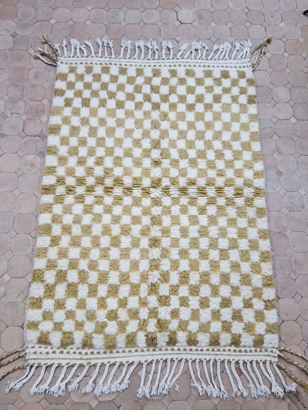 Marokkolainen ruudullinen matto 150x105cm