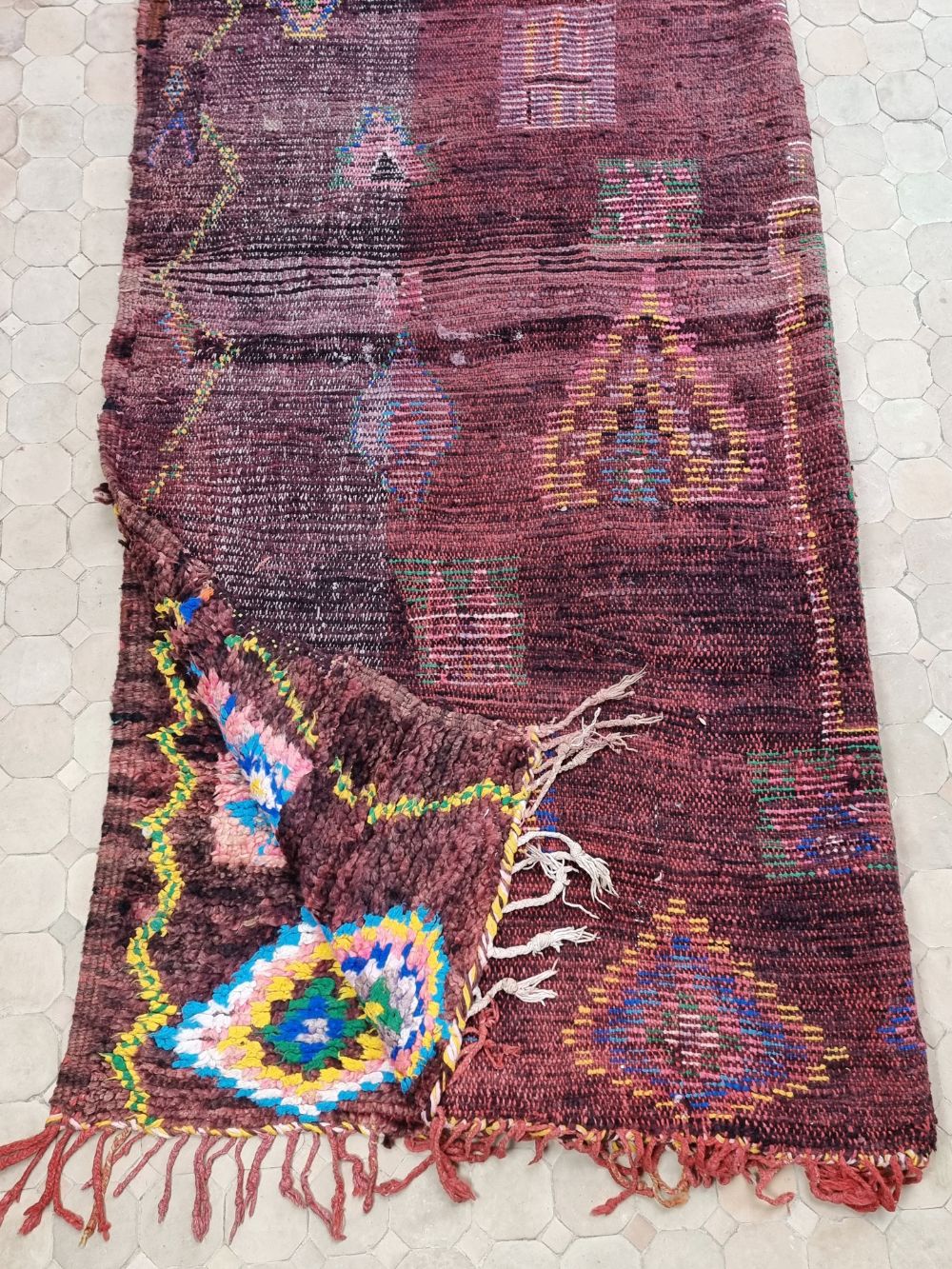 Marokkolainen vintage Beni M'tir matto 360x110cm