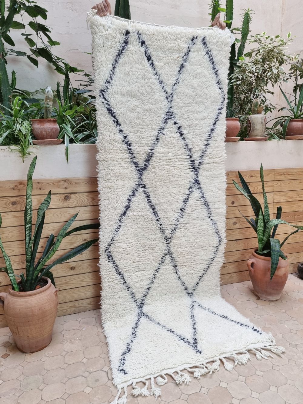 Marokkolainen paimentolais käytävämatto 225x85cm