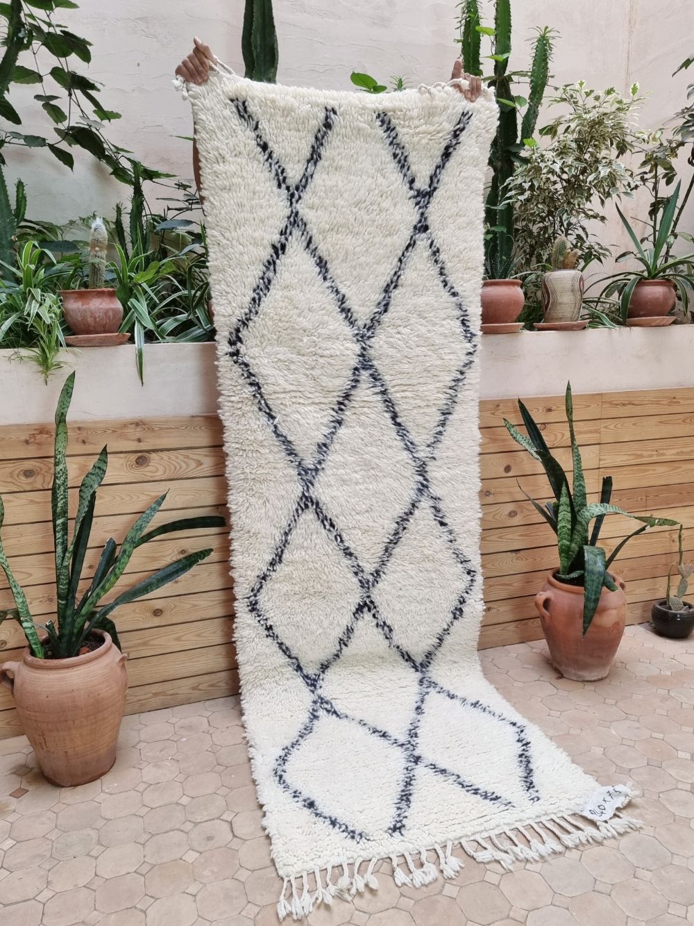 Marokkolainen paimentolais käytävämatto 240x75cm