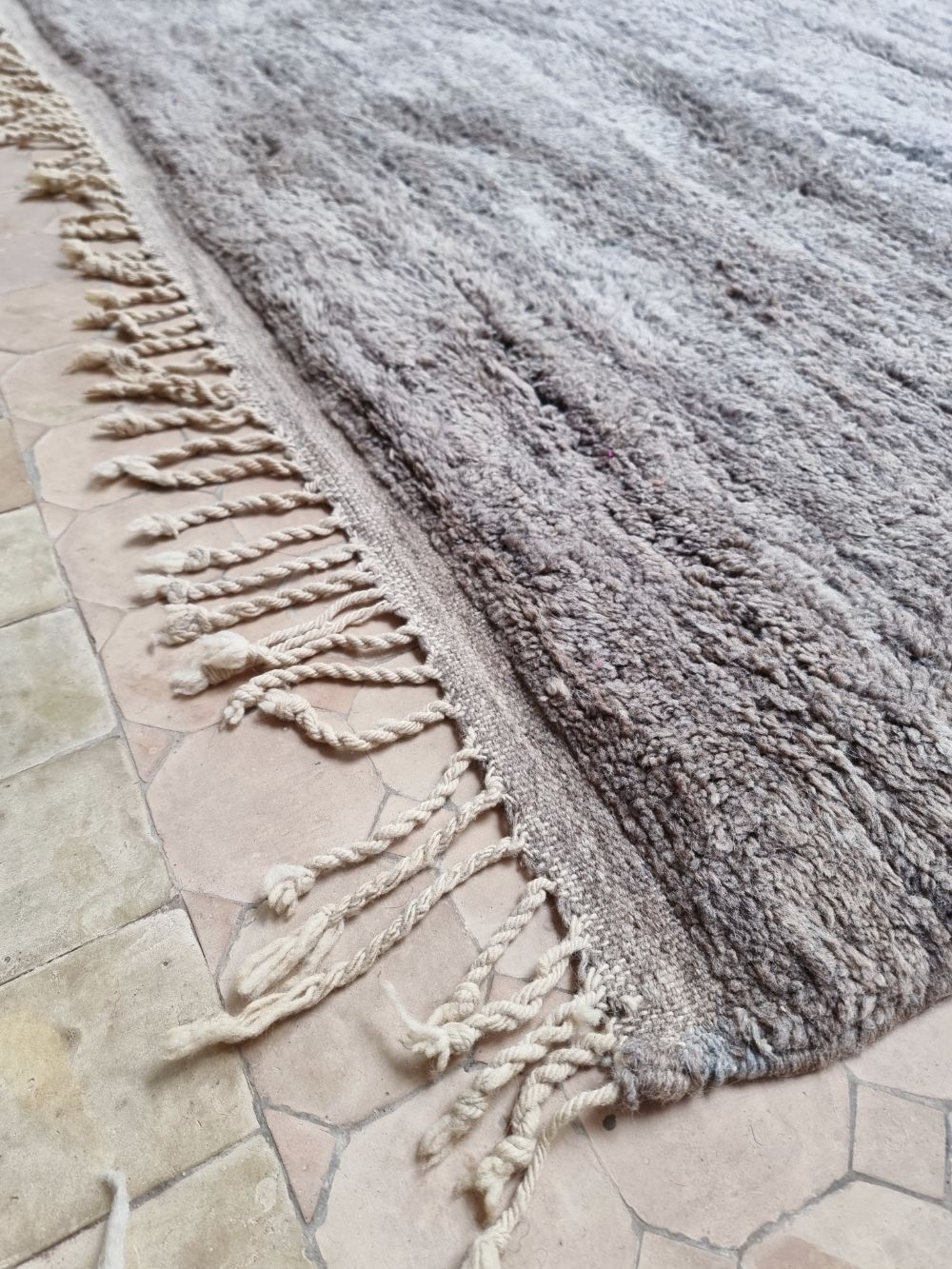 Moroccan Grey Bear Rug 330×240cm