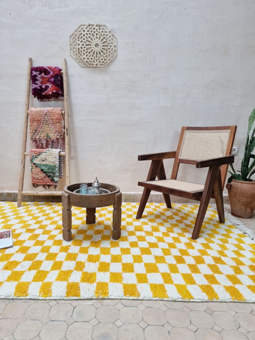 Moroccan Checkered Rug 240x150cm