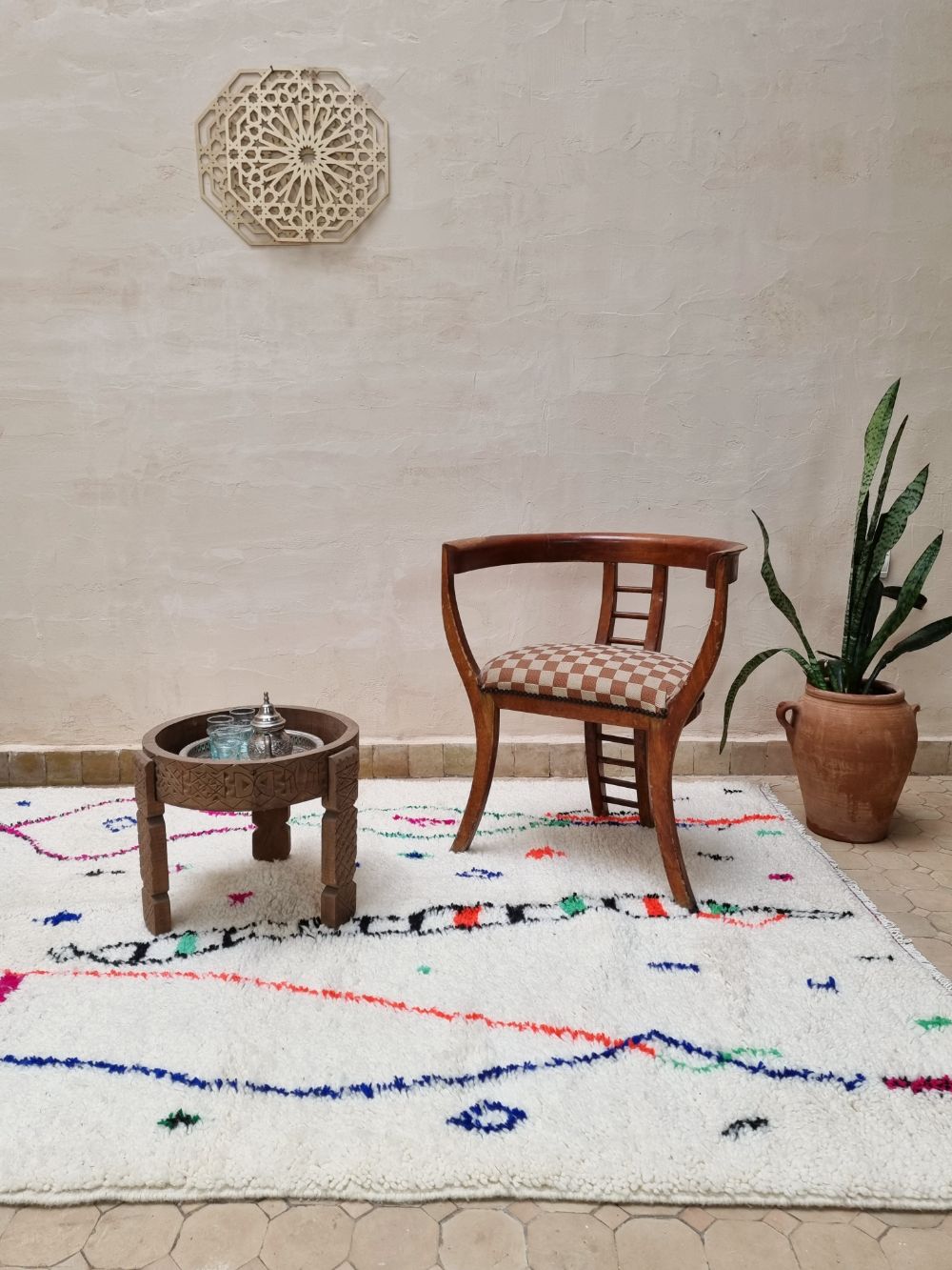 Marokkolainen Azilal-matto 215x145cm