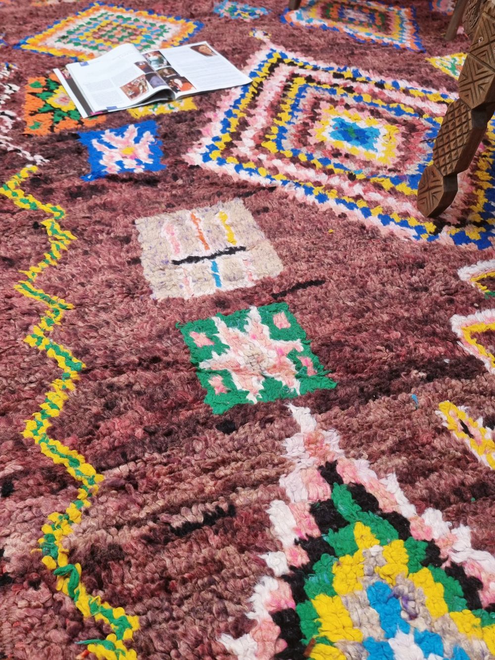 Marokkolainen vintage Beni M'tir matto 360x110cm