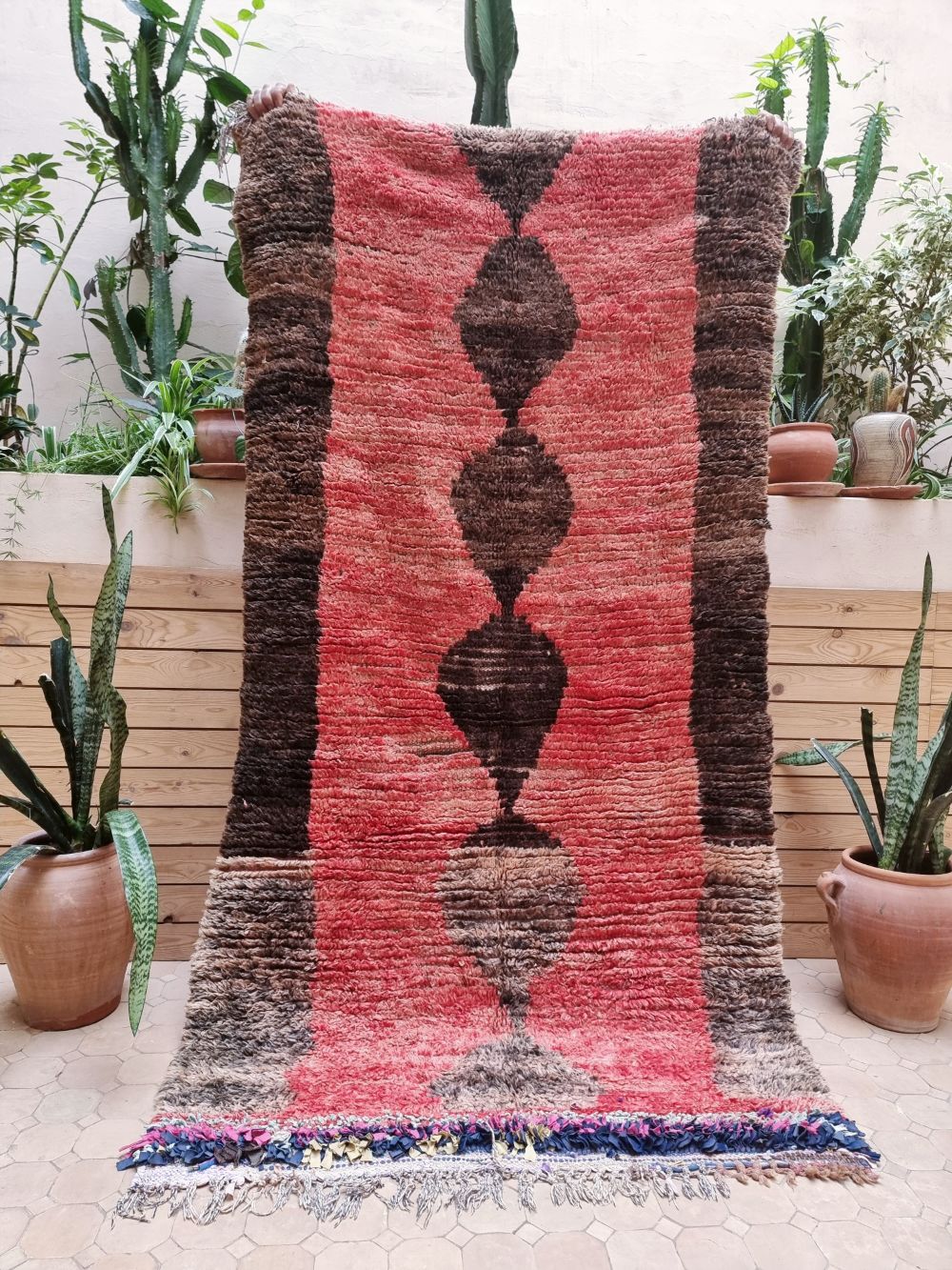 Moroccan Vintage Boujaad Rug 215x110cm