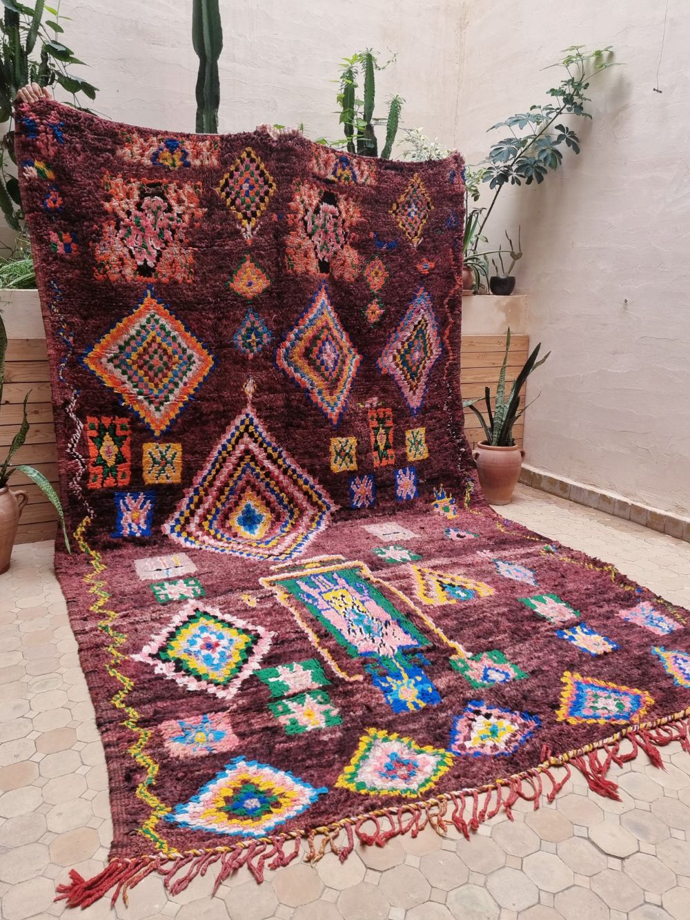 Marokkolainen vintage Beni M'tir matto 360x110cm