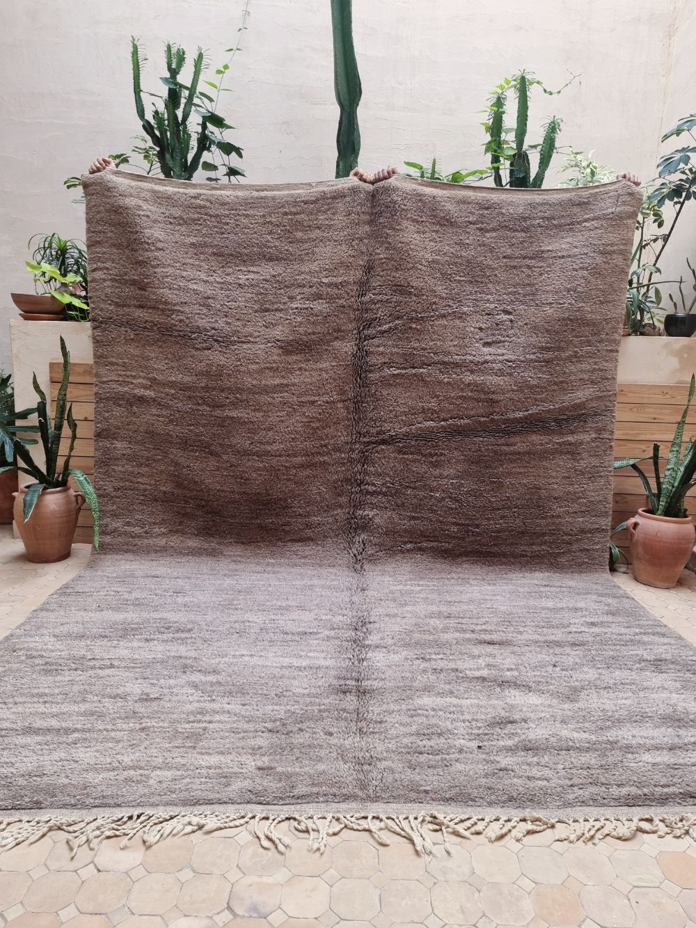 Moroccan Grey Bear Rug 330×240cm