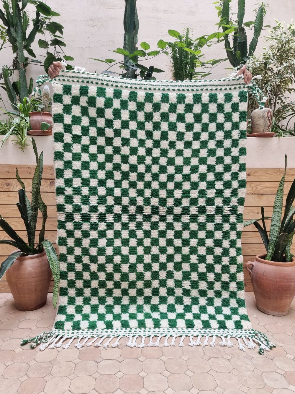 Moroccan Checkered Rug 155x110cm
