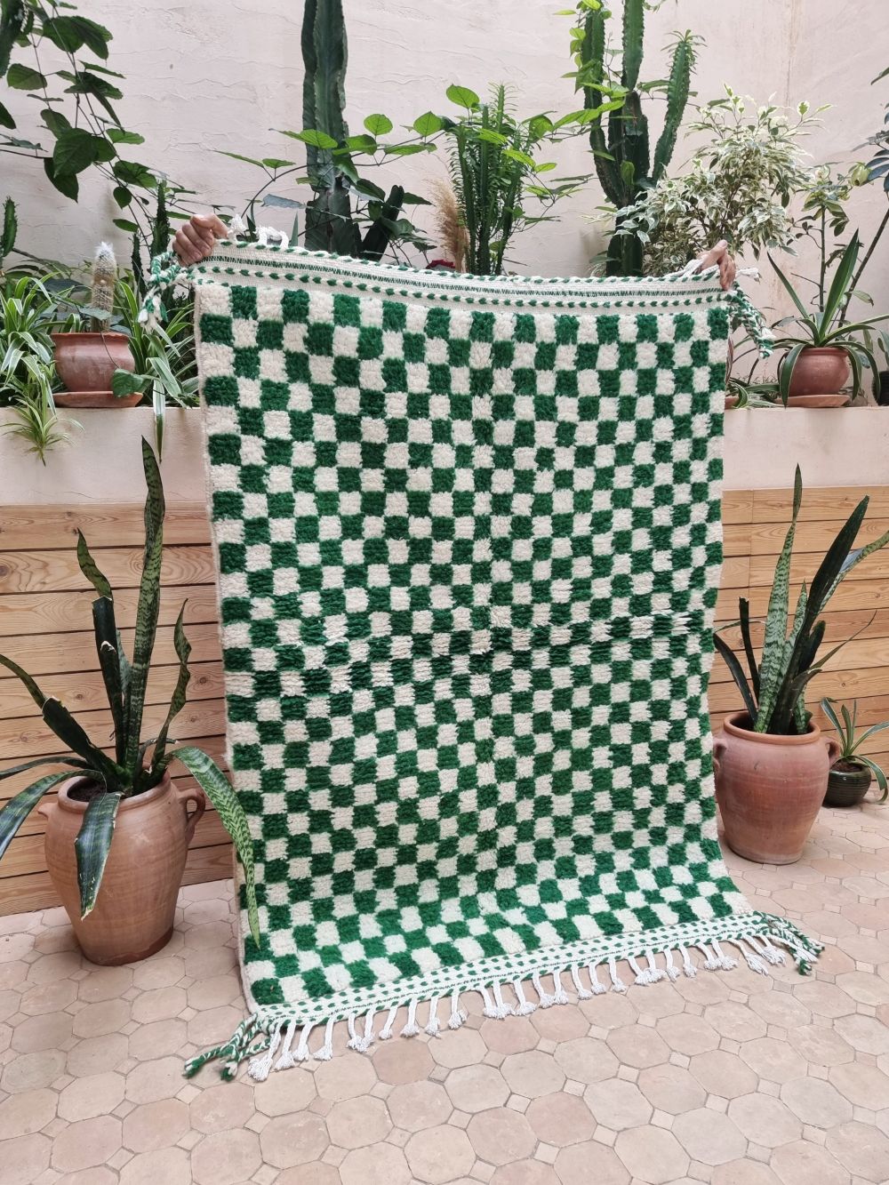 Moroccan Checkered Rug 155x110cm