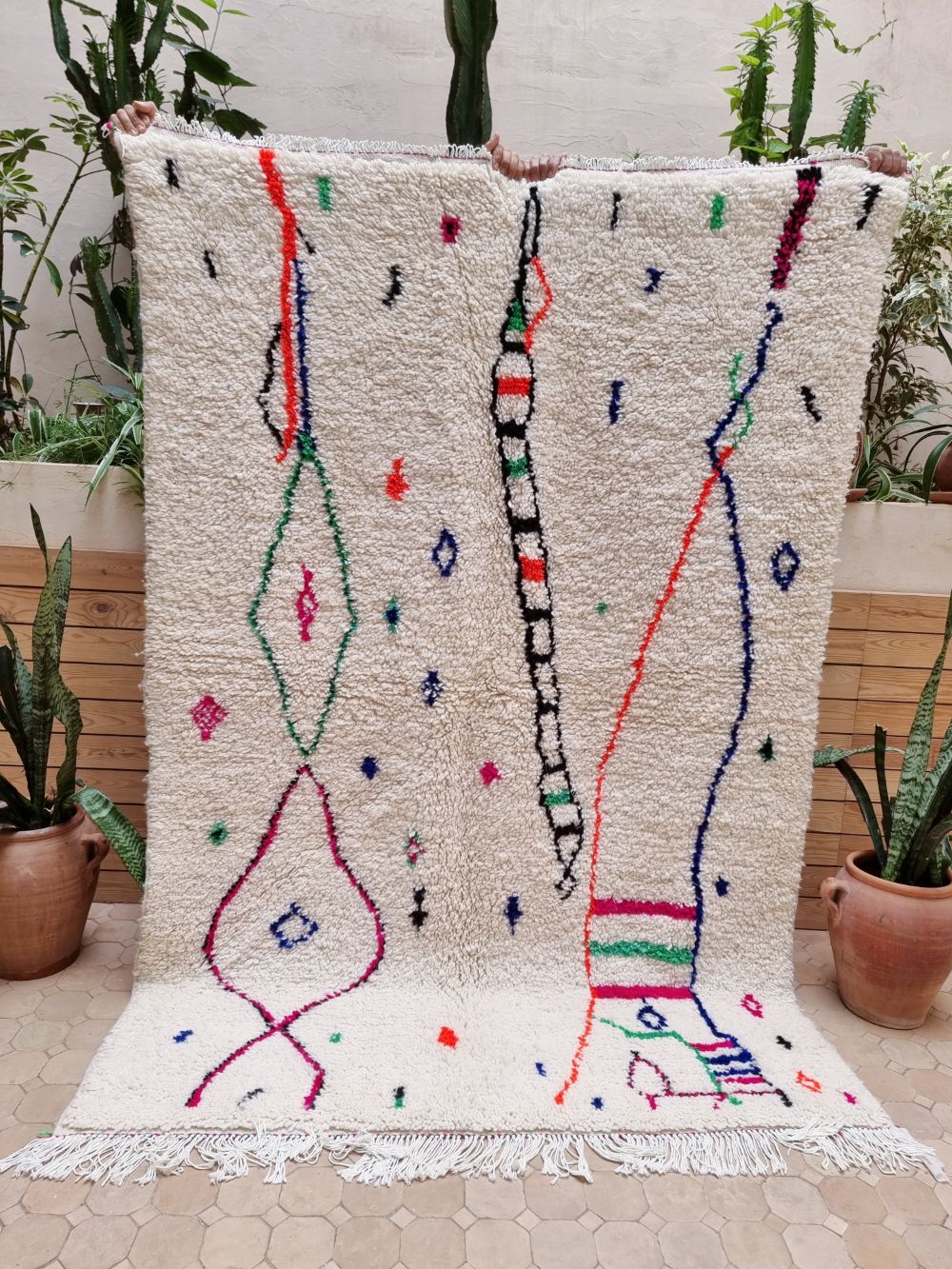 Marokkolainen Azilal-matto 215x145cm