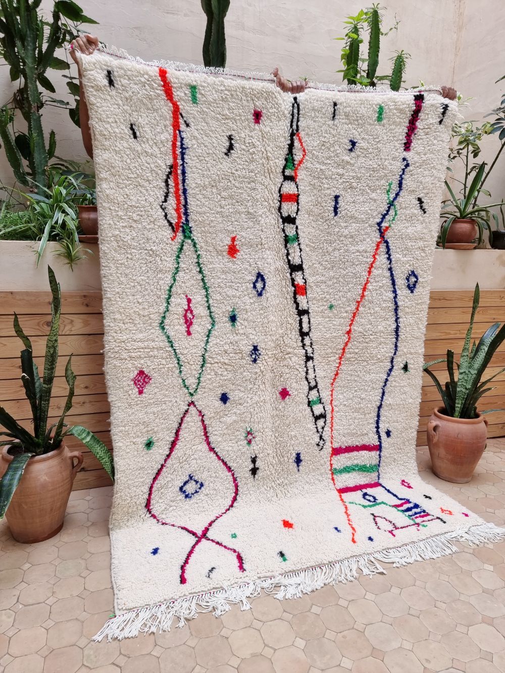 Marokkolainen Azilal-matto 215x145cm