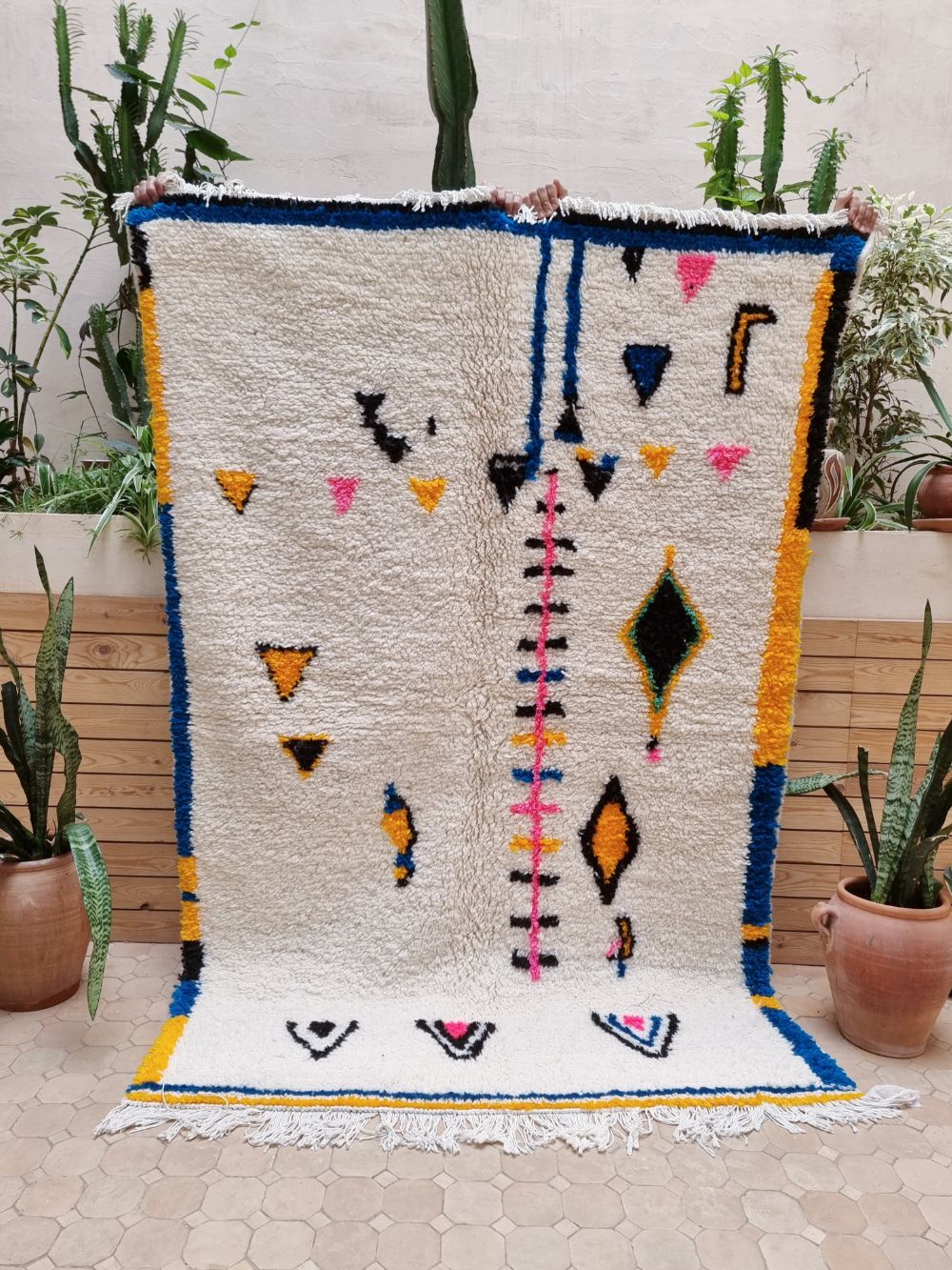 Marokkolainen Azilal-matto 215x145cm