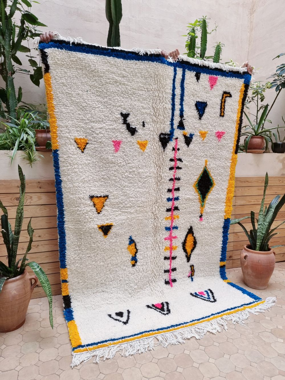 Marokkolainen Azilal-matto 215x145cm