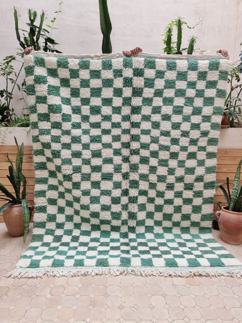 Marokkolainen ruudullinen matto 230x185cm