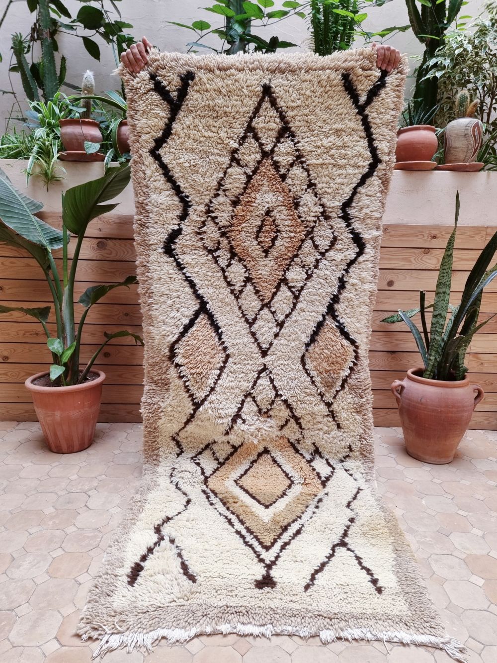 Moroccan Vintage Azilal Rug 200x80cm