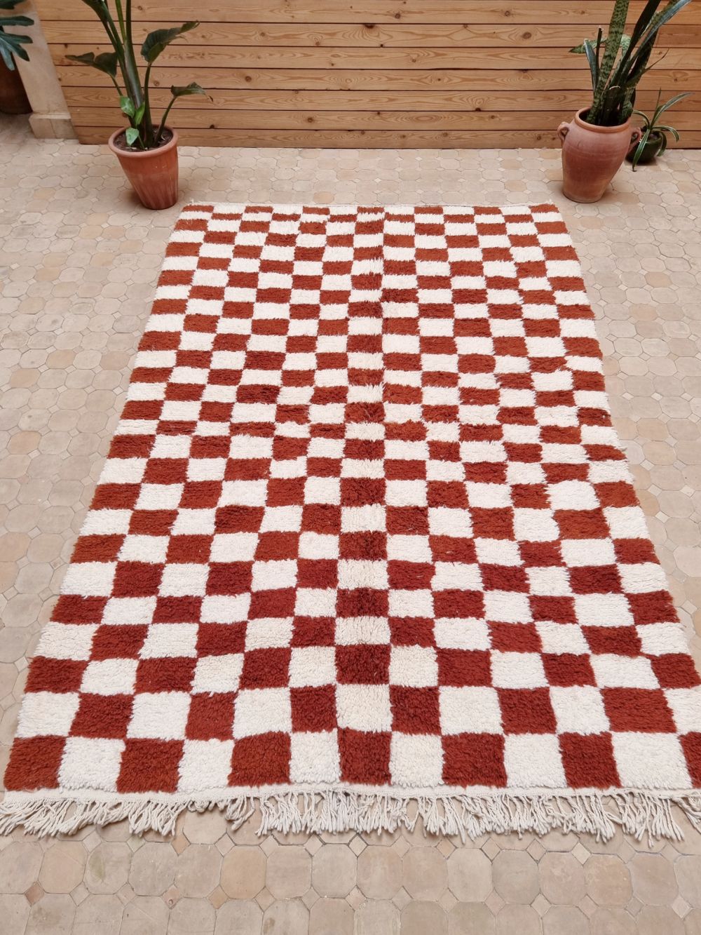 Marokkolainen ruudullinen matto 245x165cm
