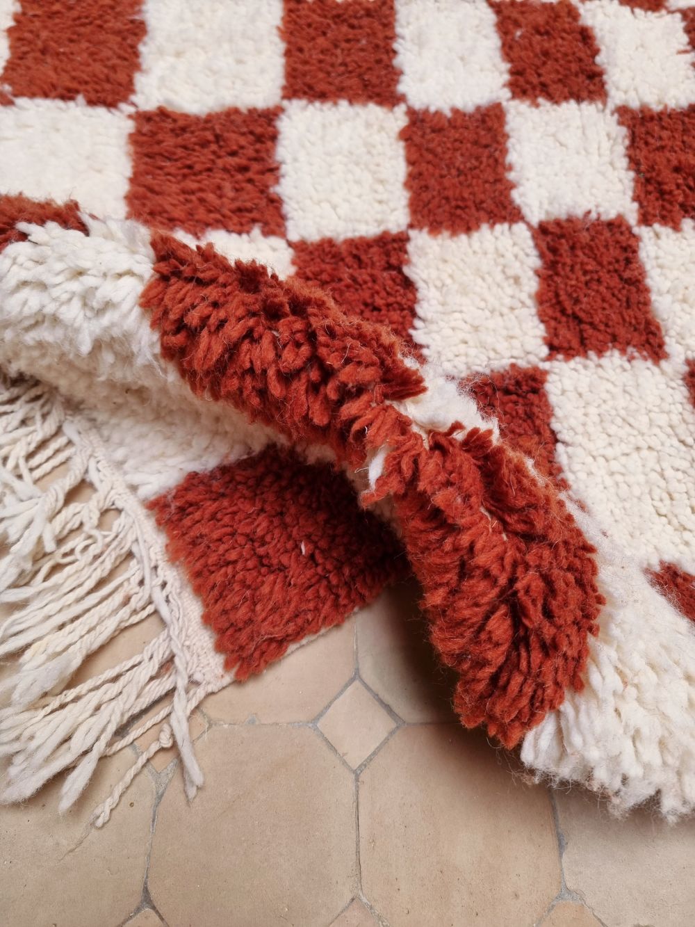 Marokkolainen ruudullinen matto 245x165cm
