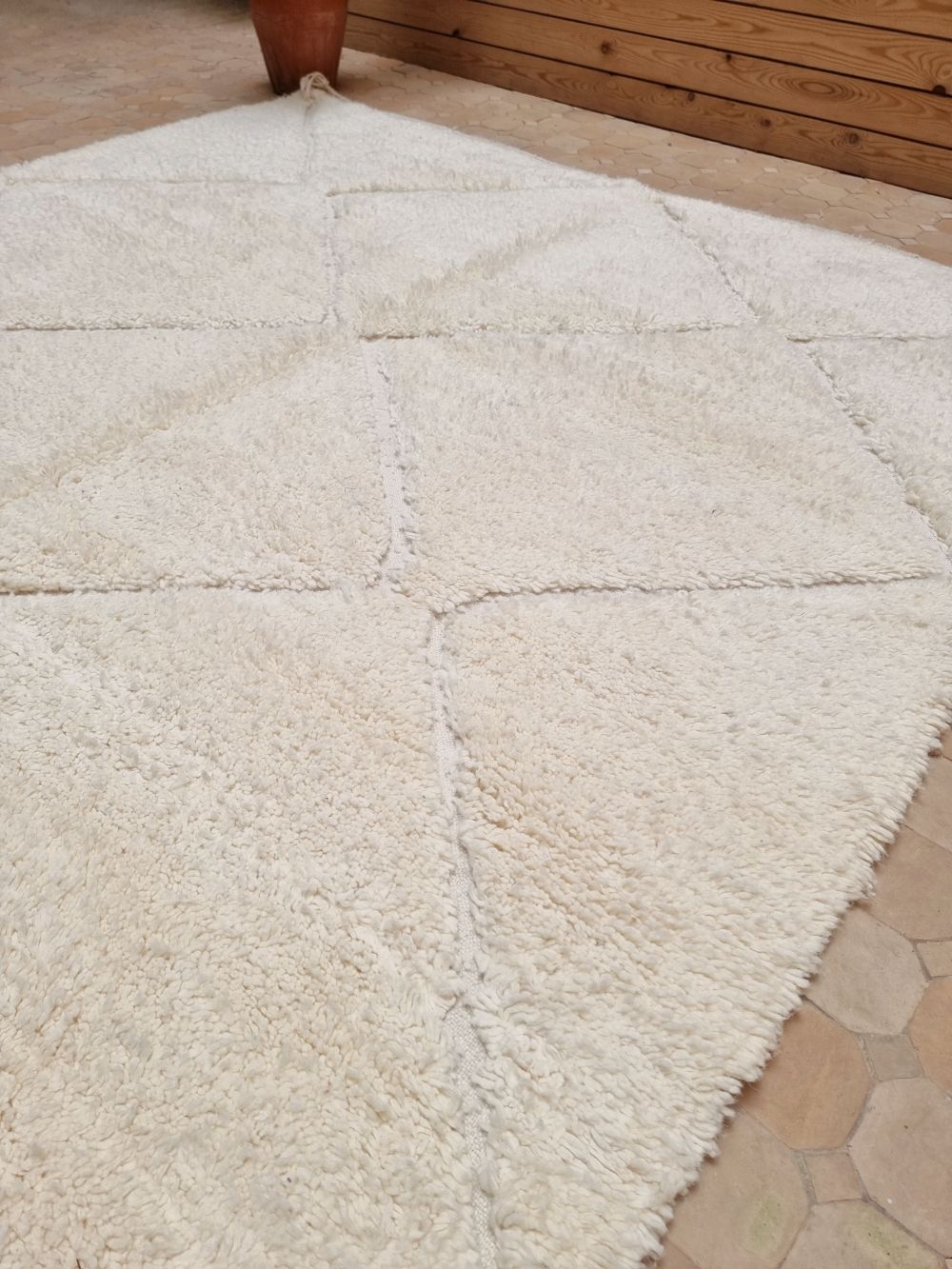 Moroccan Rug Cream 295x200cm