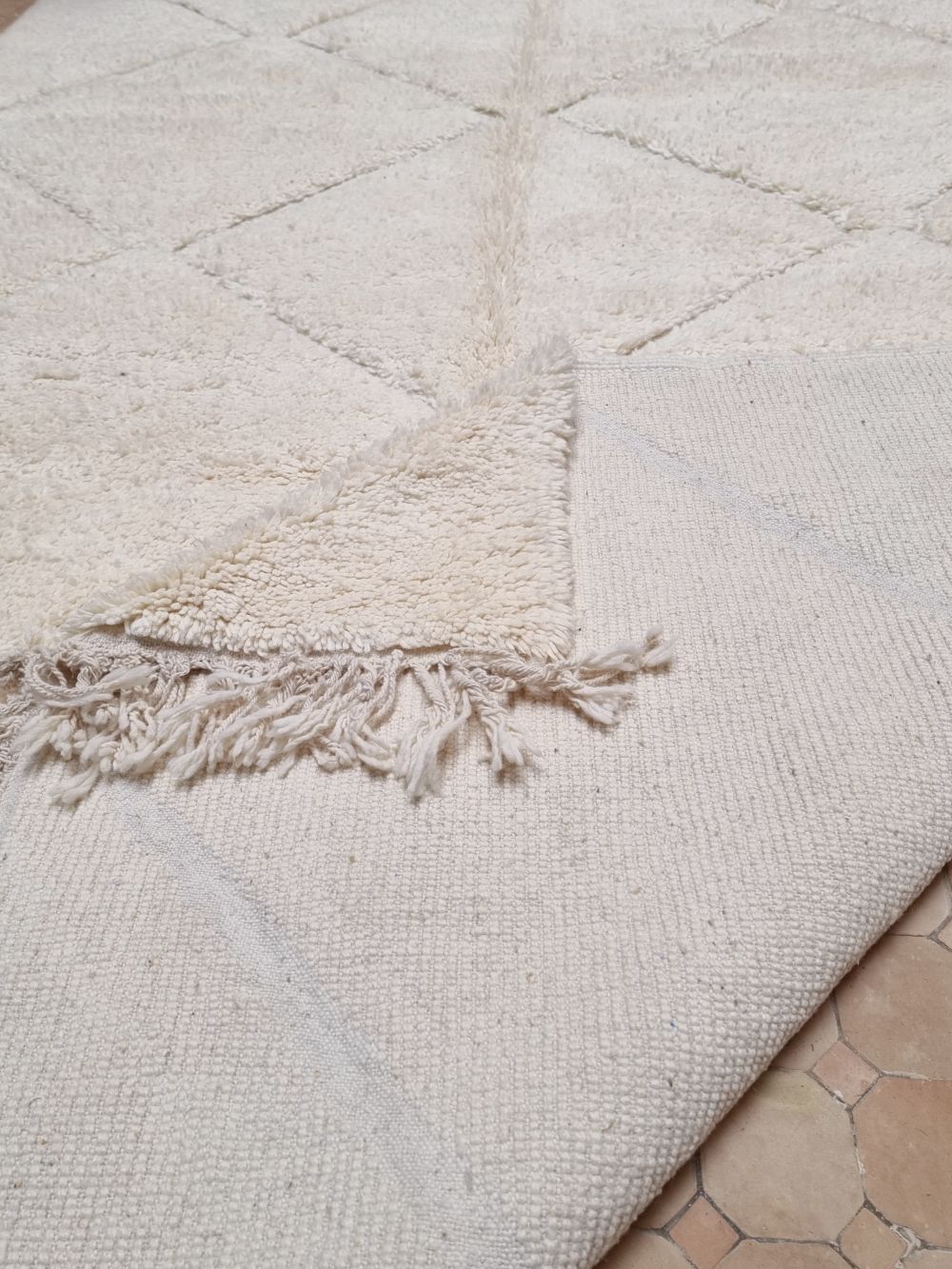 Moroccan Rug Cream 295x200cm