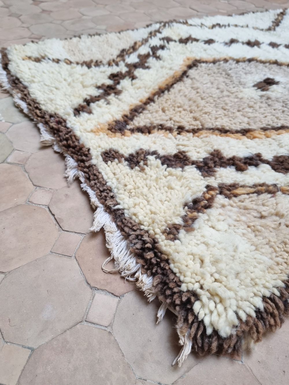 Marokkolainen vintage Azilal-matto 195x80cm