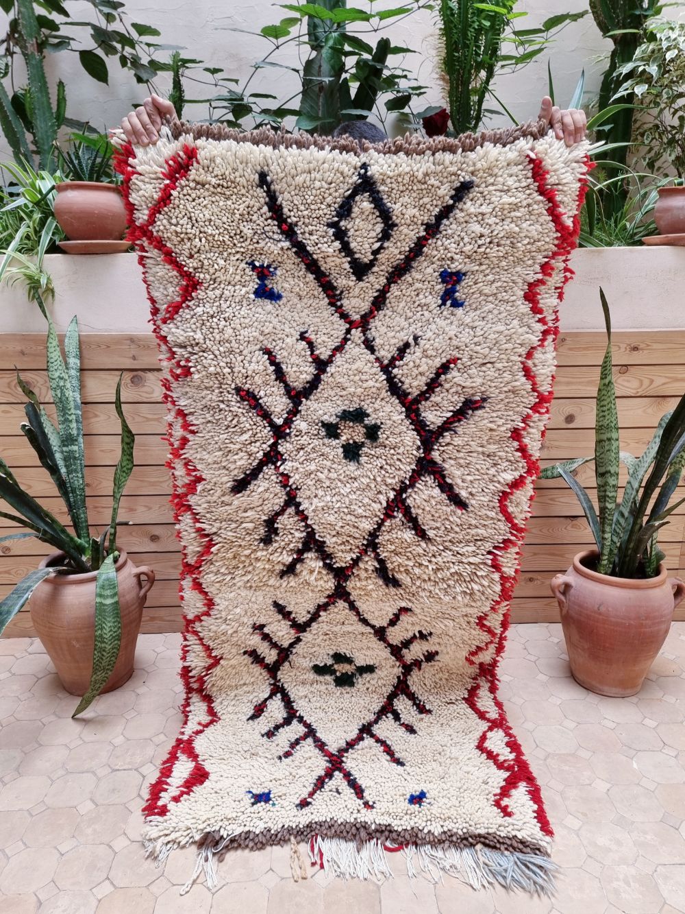 Moroccan Vintage Azilal Rug 165x80cm