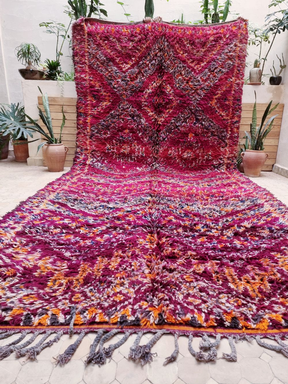 Moroccan Vintage Beni M'Guild Rug 440x215cm