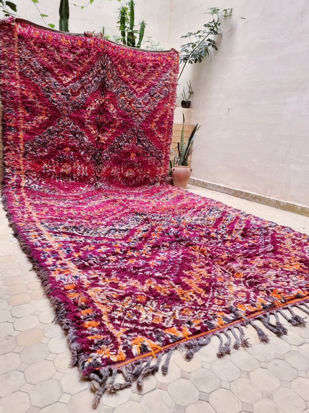 Moroccan Vintage Beni M'Guild Rug 440x215cm