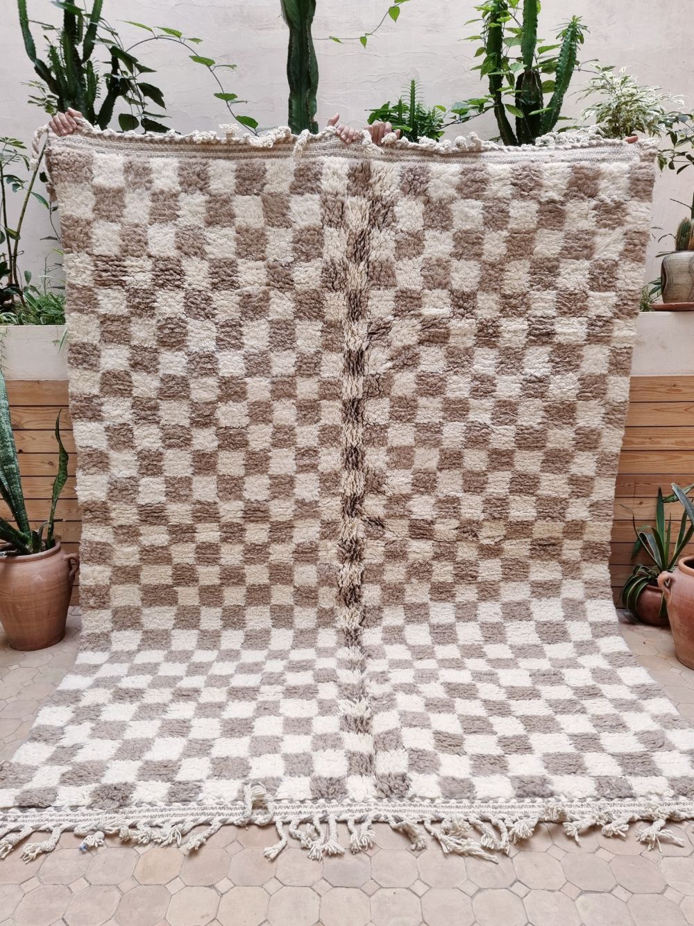 Moroccan Checkered Rug 290x190cm