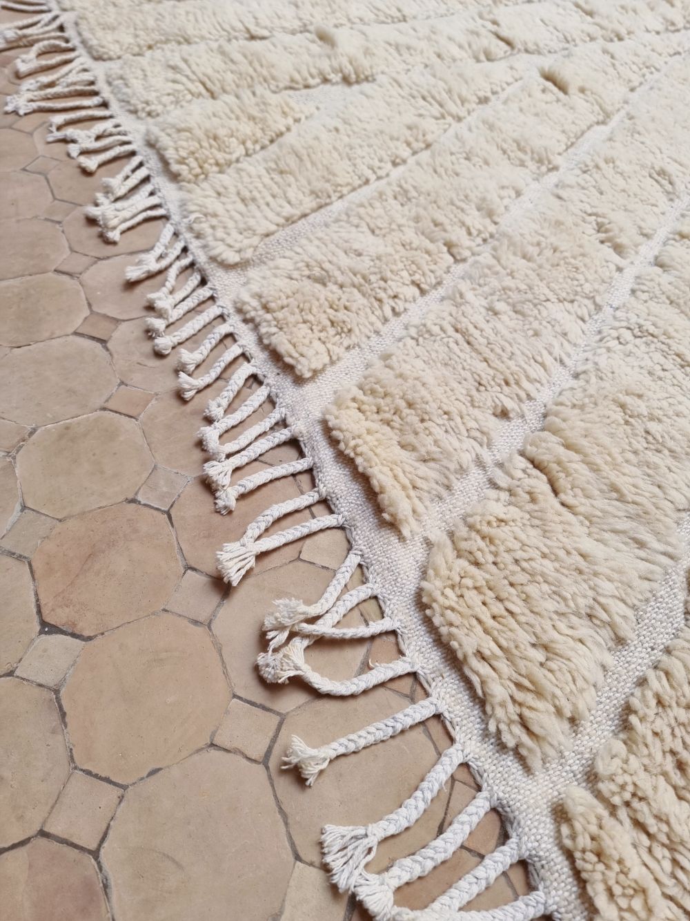 Moroccan Rug Cream 375x300cm