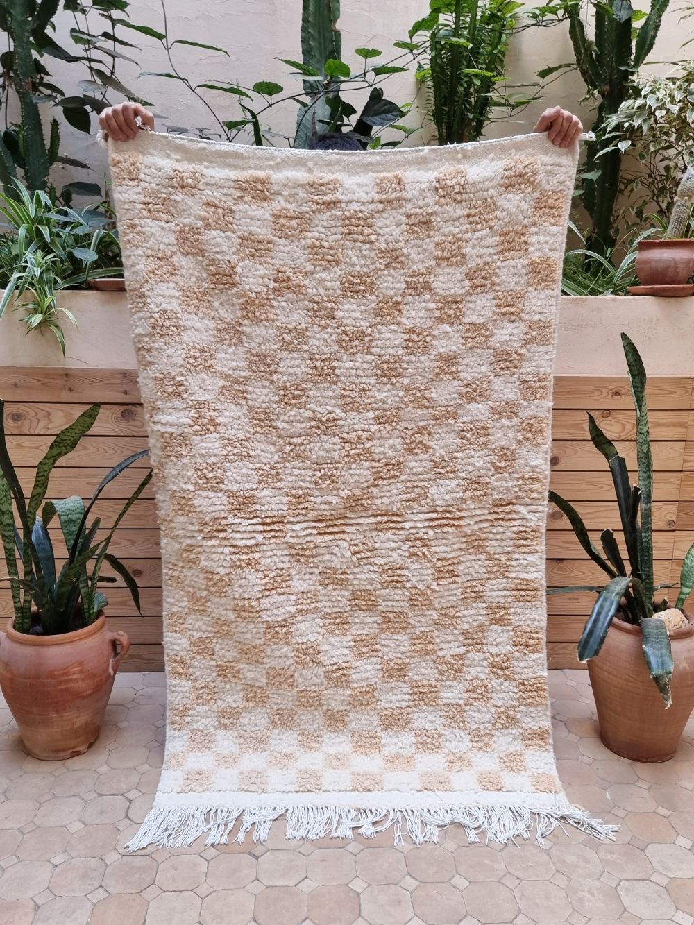 Moroccan Checkered Rug 160x95cm