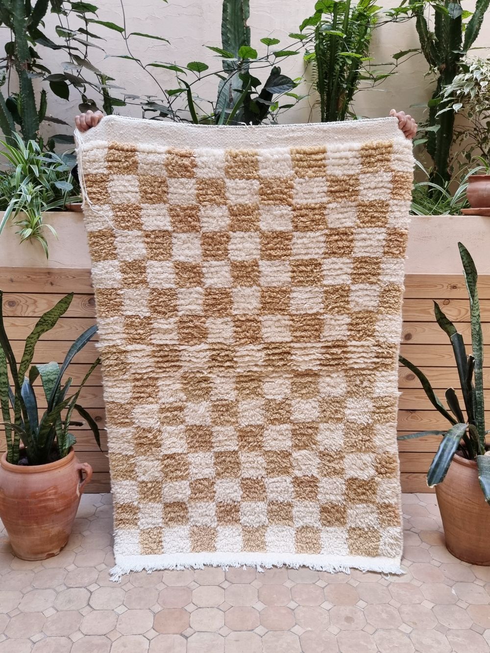 Moroccan Checkered Rug 145x95cm