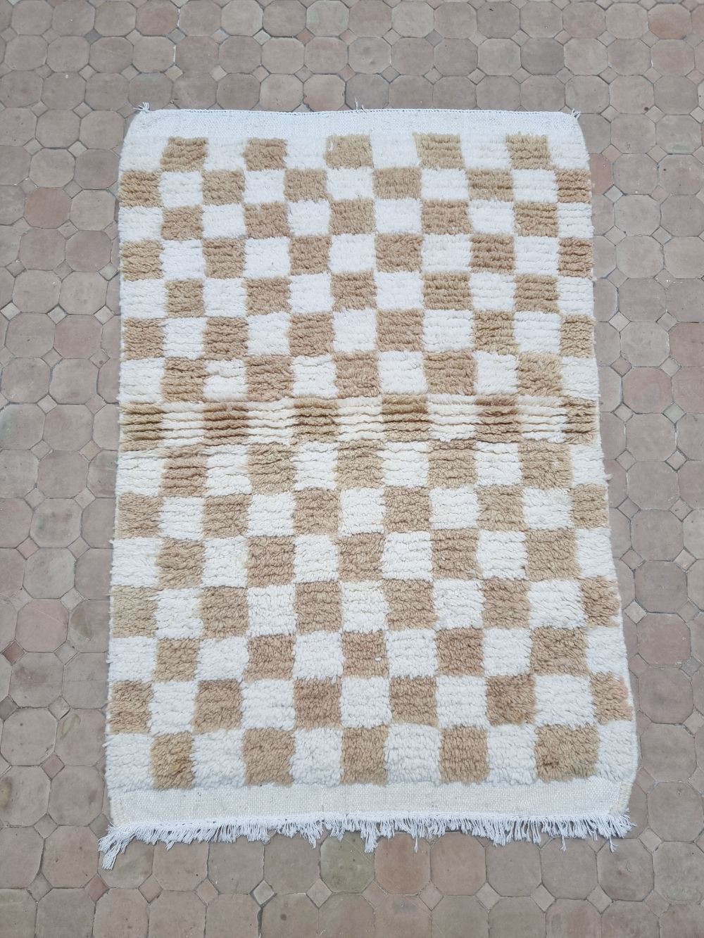 Moroccan Checkered Rug 145x95cm