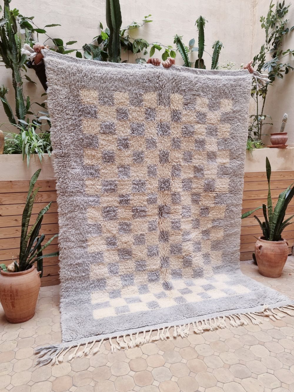 Marokkolainen ruudullinen matto 220x160cm