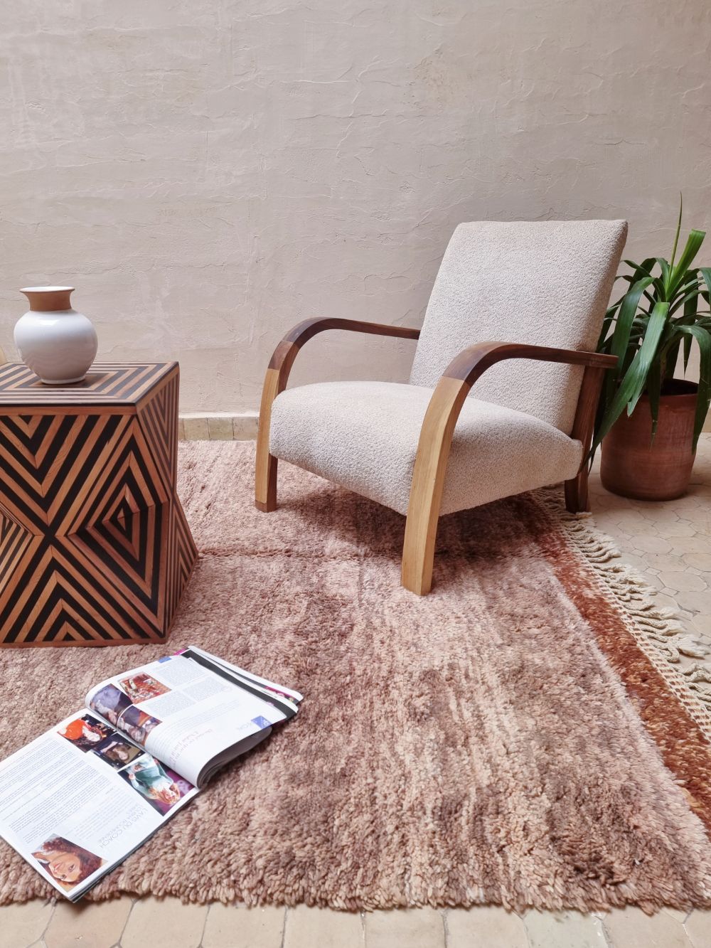 Marokkolainen Harmaakarhu matto 240x190cm