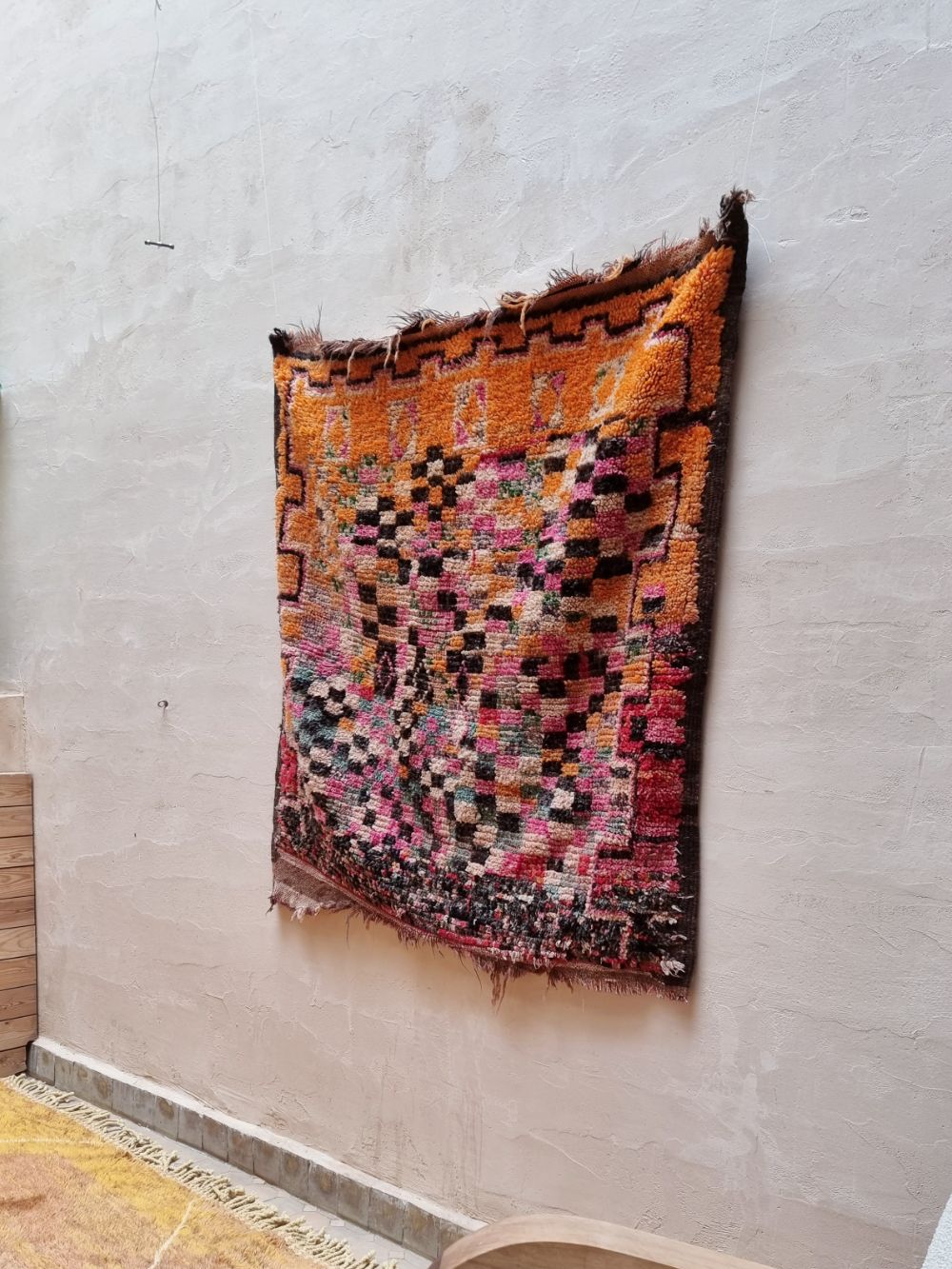 Moroccan Vintage Boujaad Rug 130x115cm