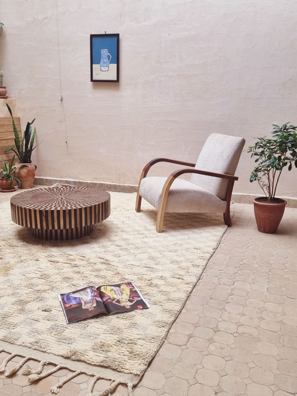 Marokkolainen ruudullinen matto 300x240cm
