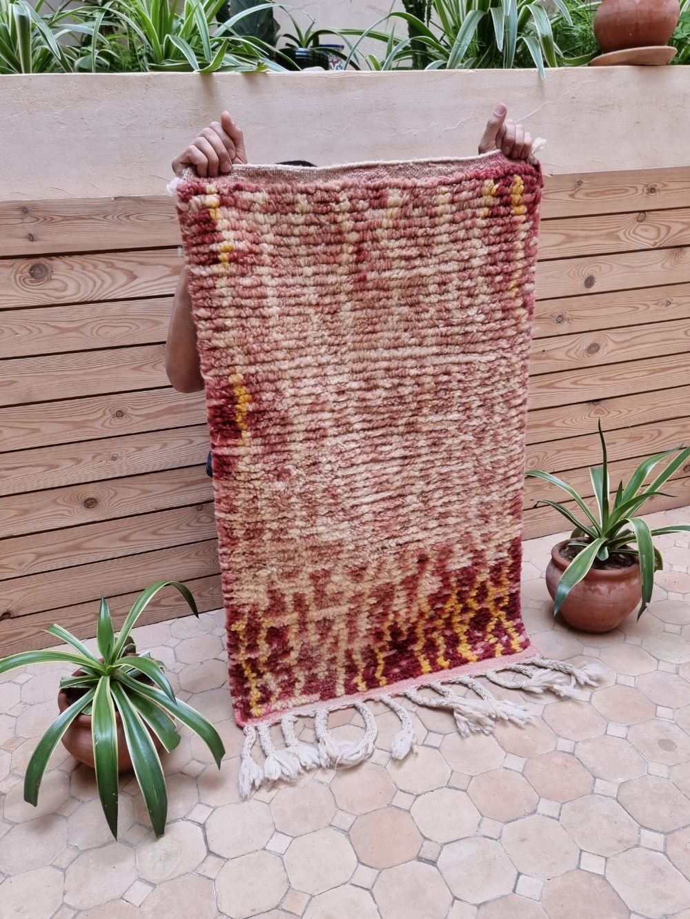 Reserved Teija : Moroccan Boujaad Rug 100x60cm