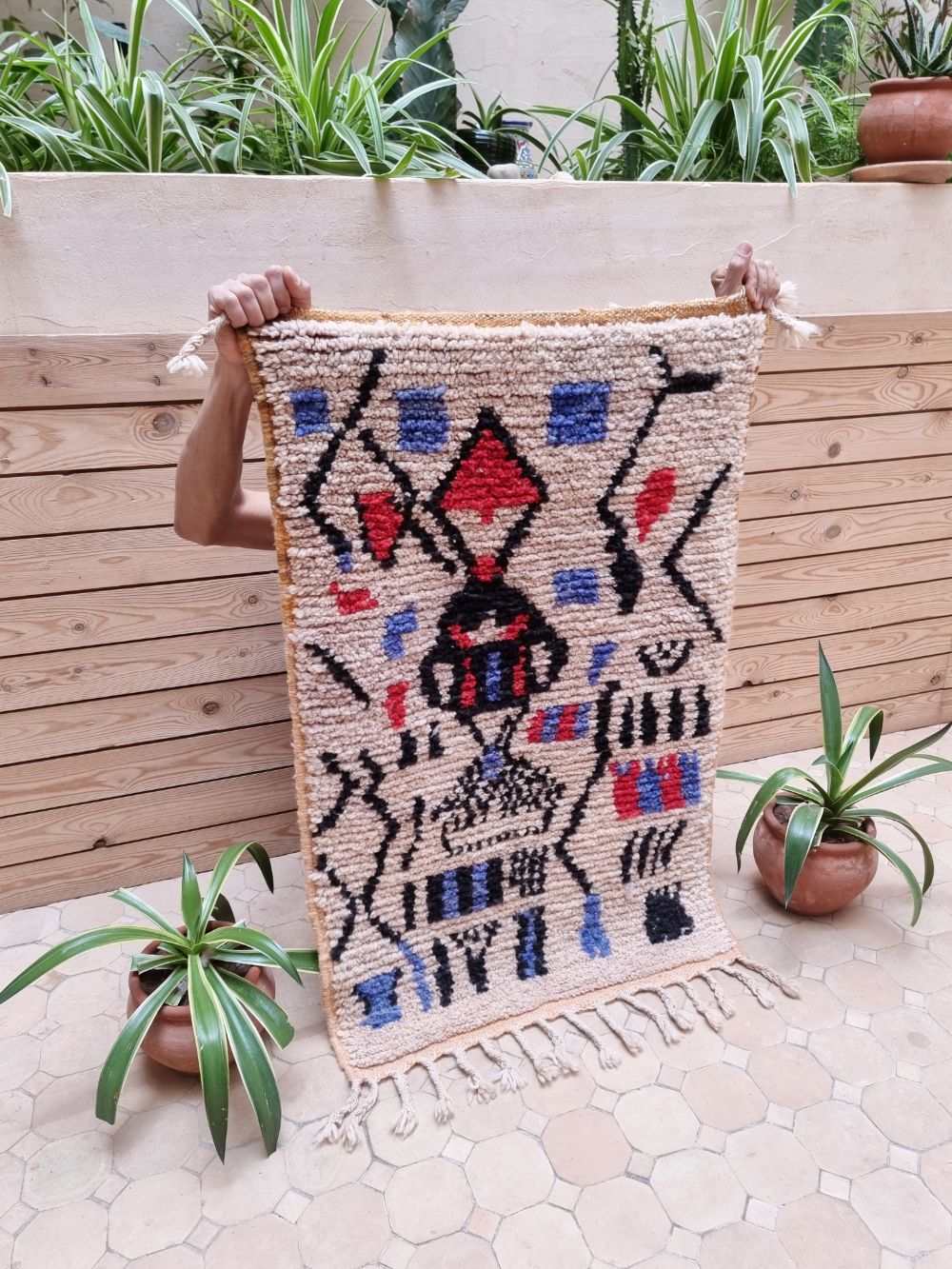 Moroccan Boujaad Rug 100x65cm