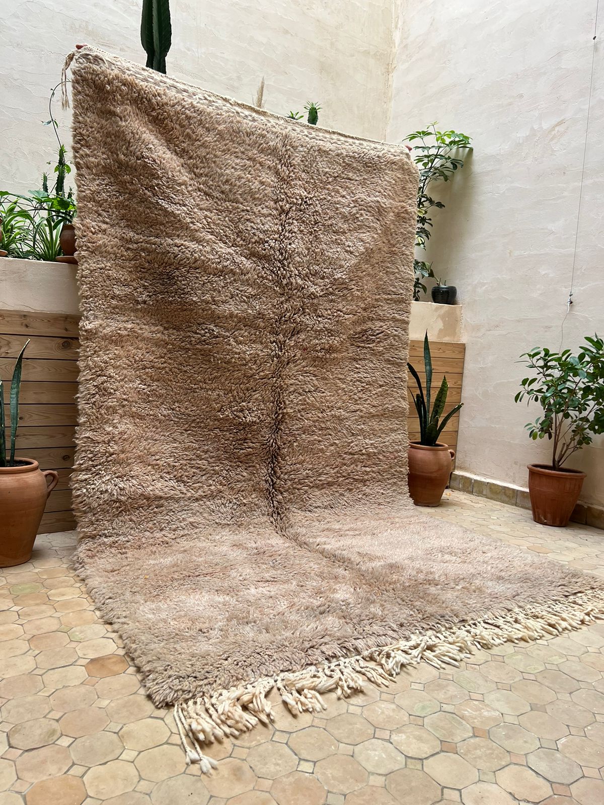 Moroccan Brown Bear Rug 275x160cm