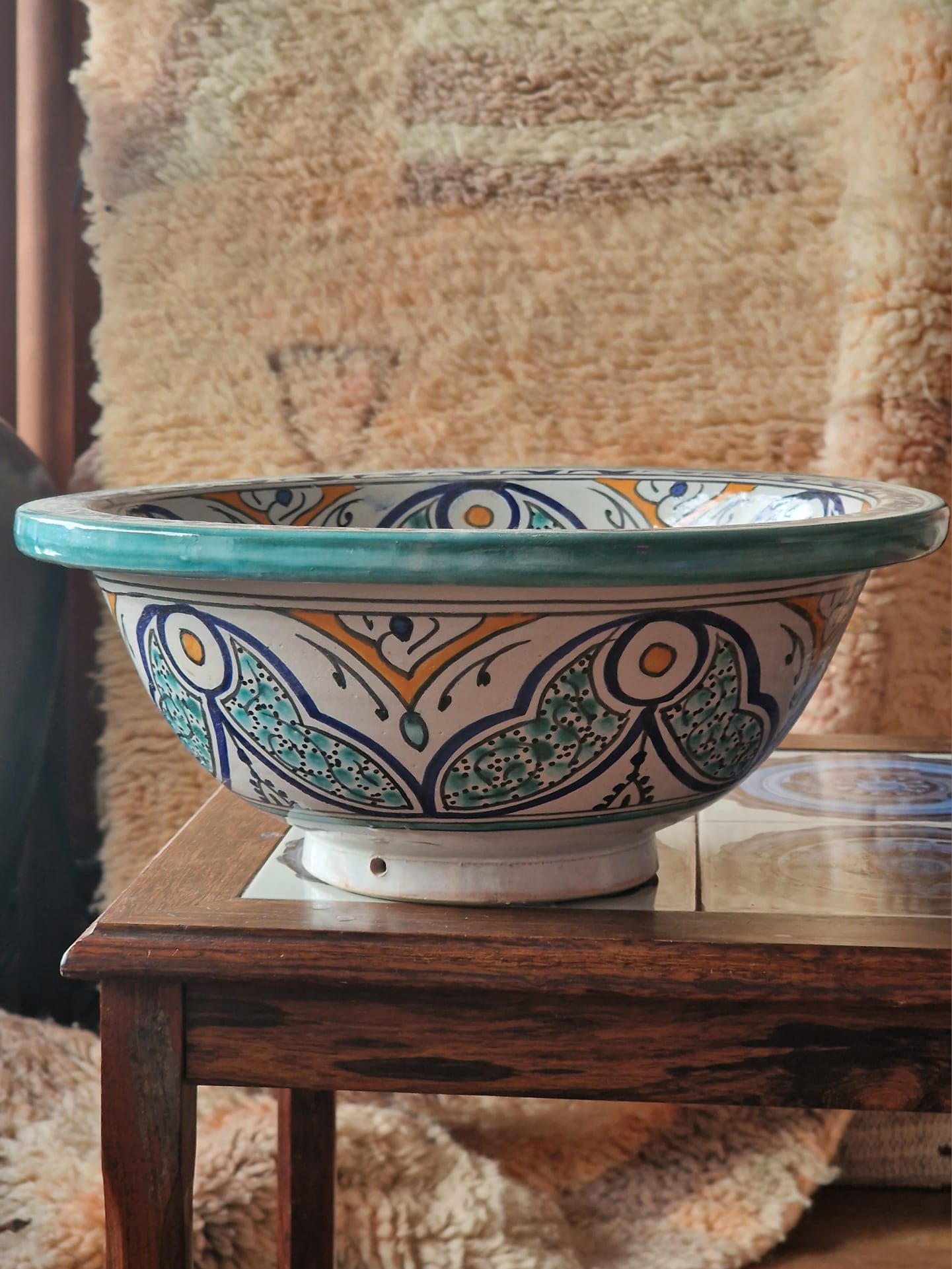 Moroccan Washbasin sink 32x13.5cm