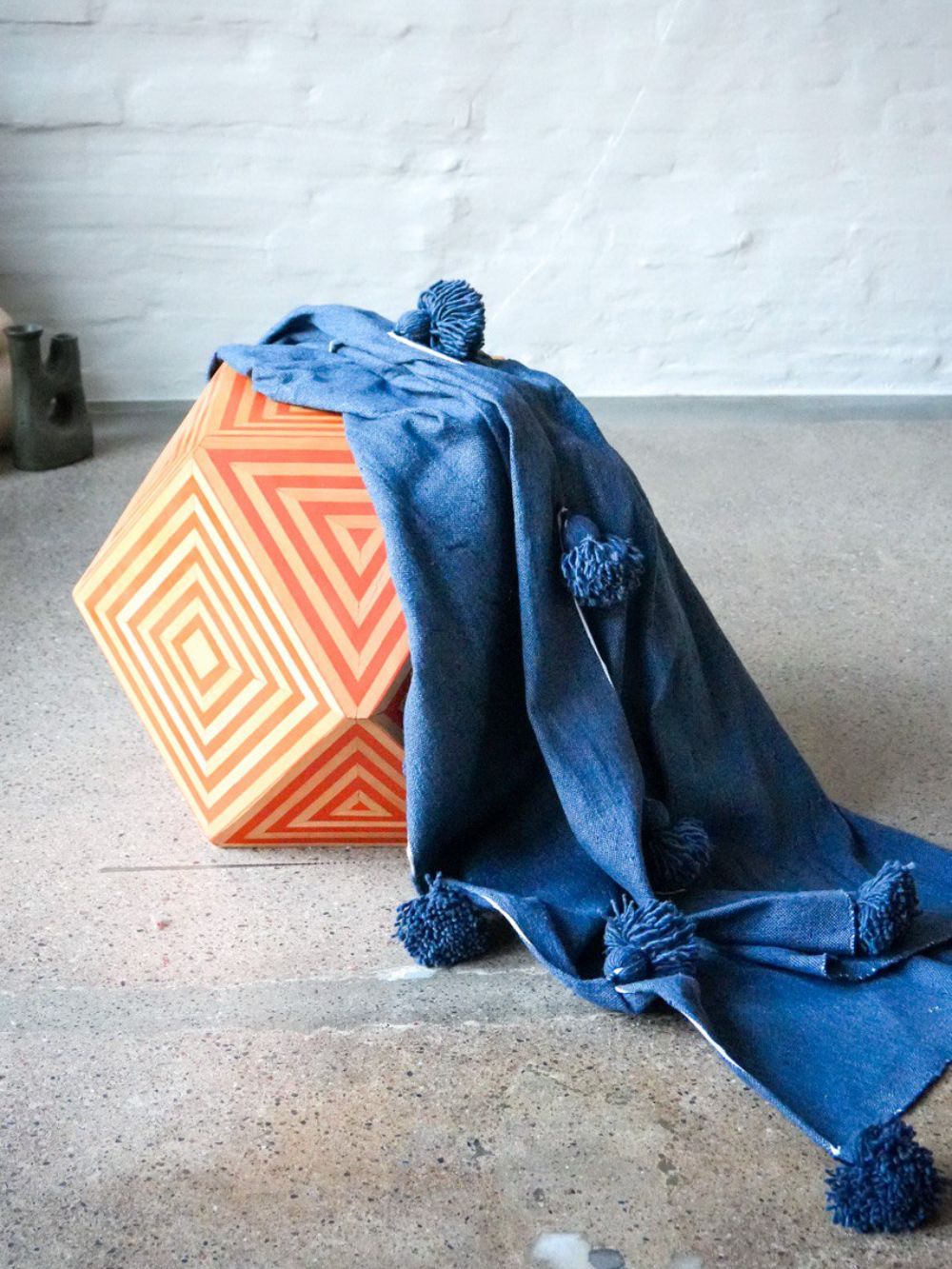 Moroccan Cotton Blanket 145x120cm