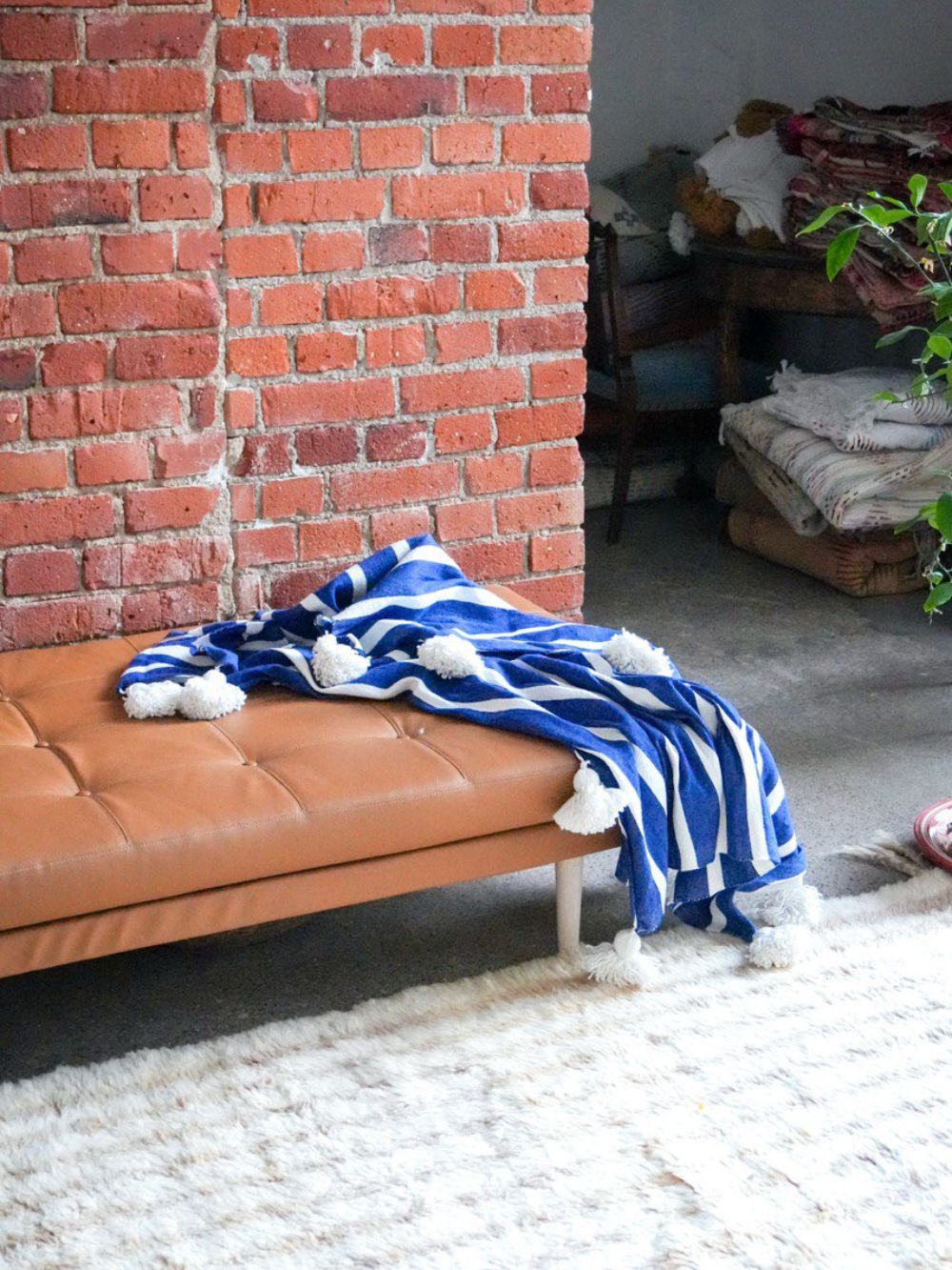 Moroccan Cotton Blanket 145x120cm