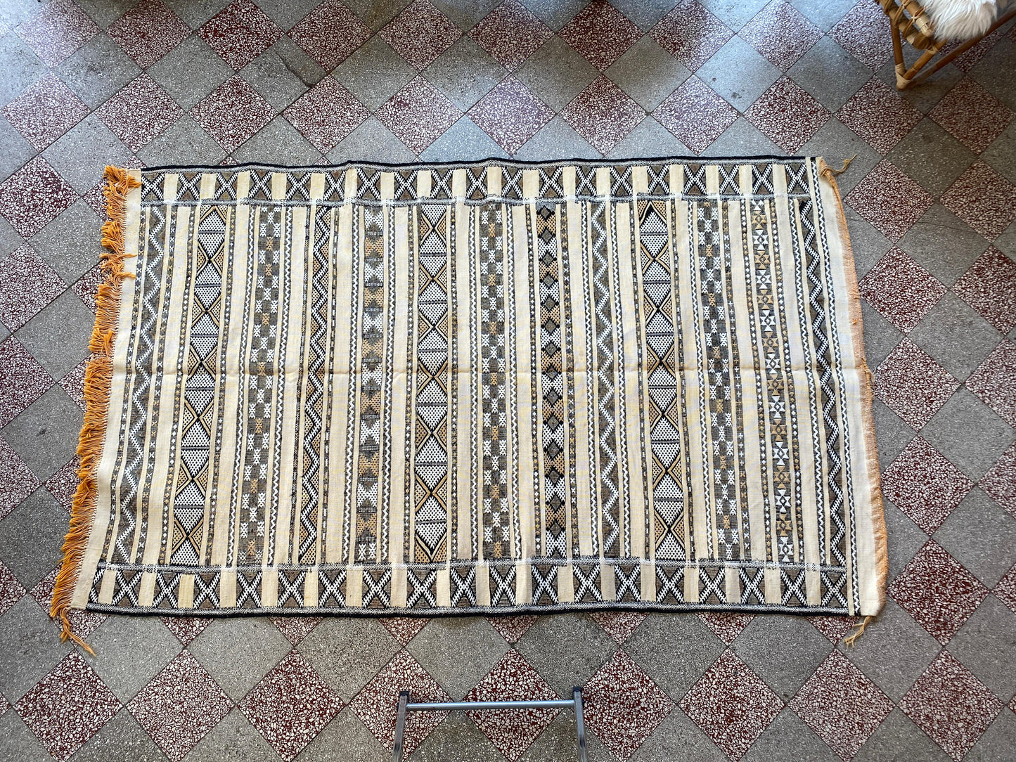 Moroccan Kilim Hanbel rug 220x130