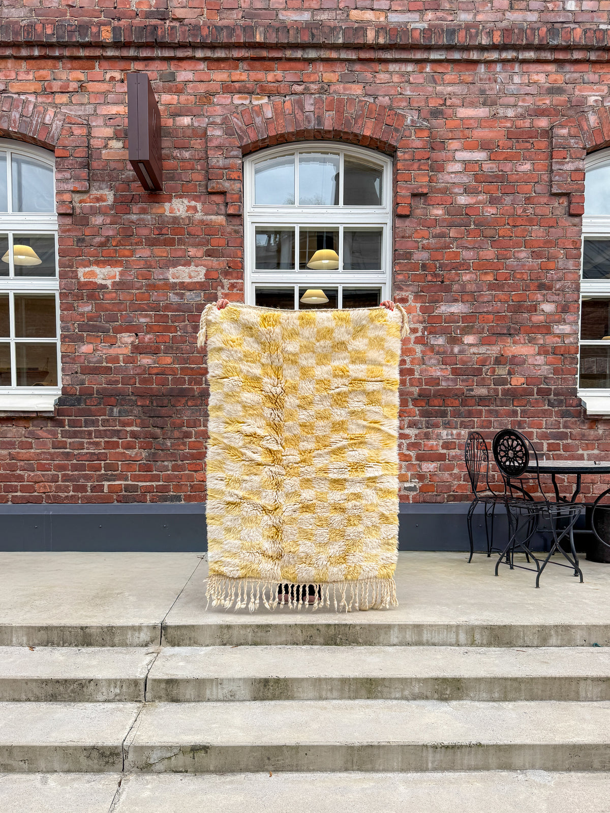 Moroccan Checkered Rug 150x105cm