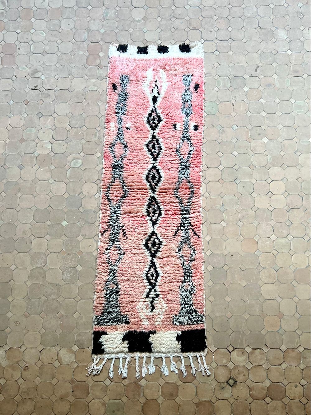 Moroccan Boujaad Runner 215x65cm
