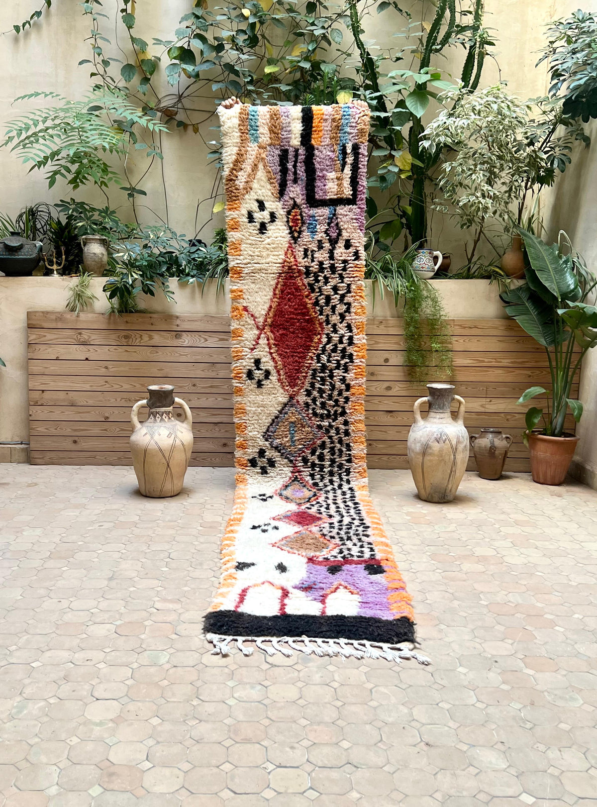 Moroccan Boujaad Runner 365x70cm