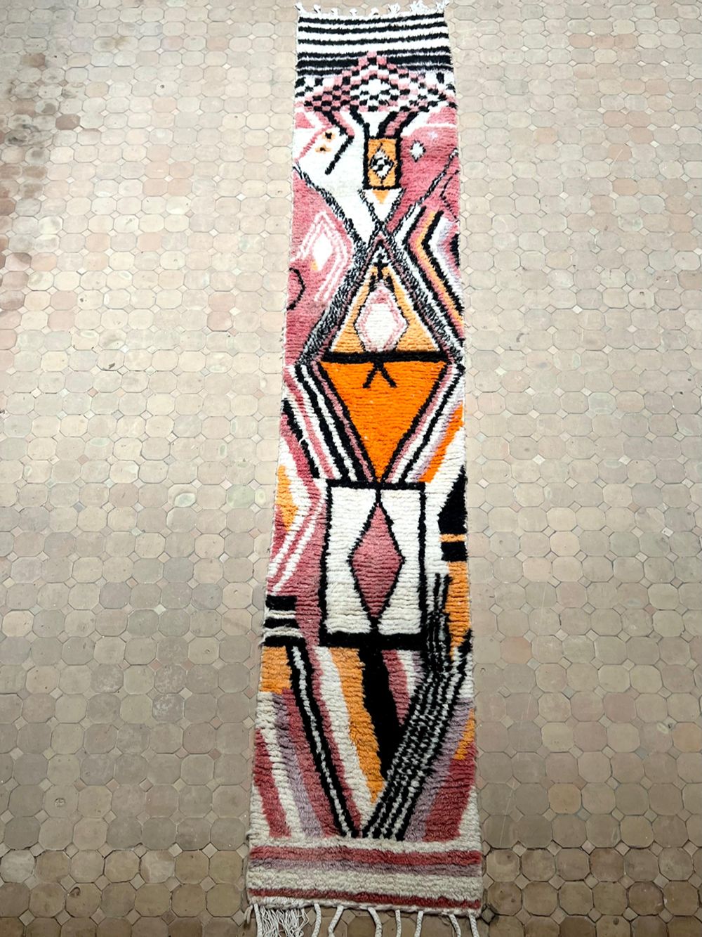 Marokkolainen käytävämatto Boujaad 390x65cm